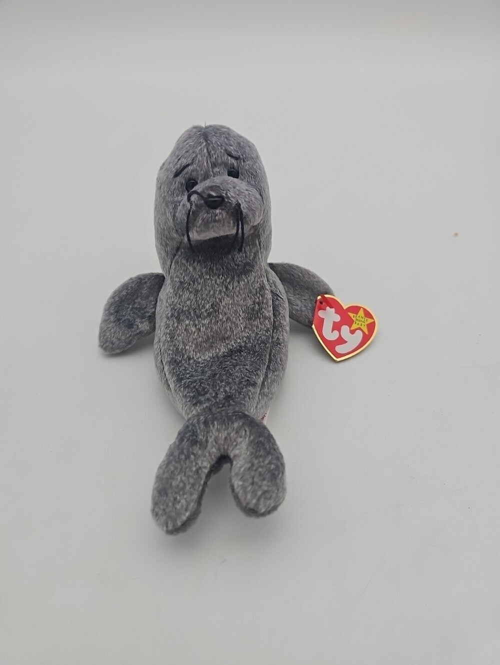 Ty Beanie Babies SLIPPERY the Seal 7" Beanbag Plush Stuffed Animal Toy